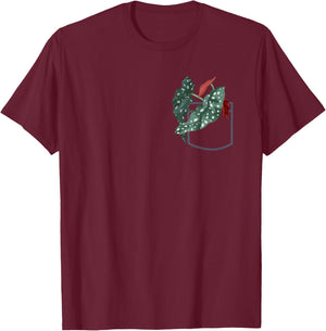 Plant Mom Plant Dad, Grow Angel Wing Begonia, Urban Gardener T-Shirt - T-Shirt | Maroon