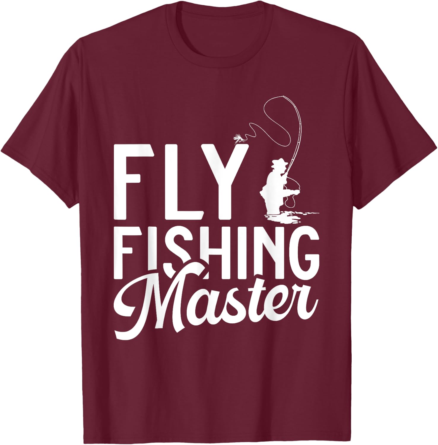 Fly Fishing Master Fly Fishing T-Shirt - T-Shirt | Maroon