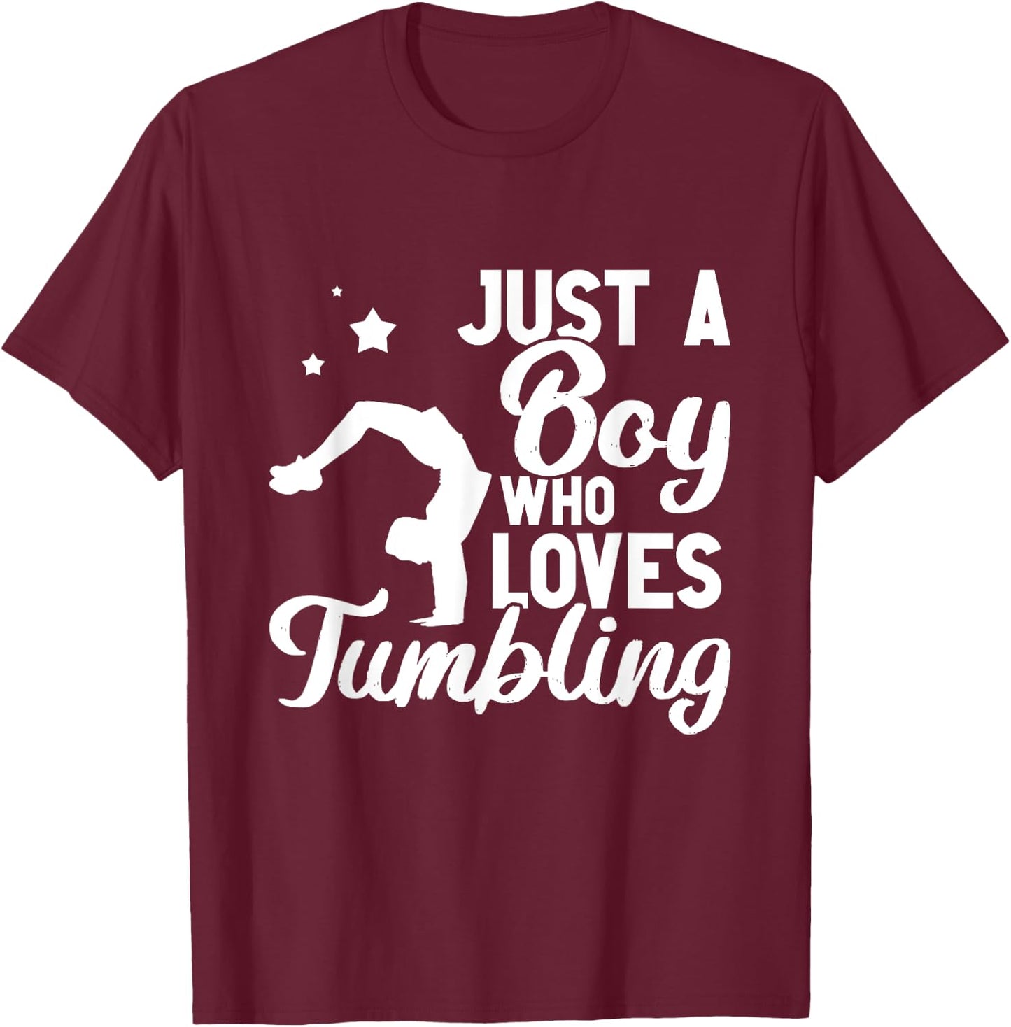 Tumbling Boy Gear Gymnast Gymnastics Funny Tumbler T-Shirt - T-Shirt | Maroon
