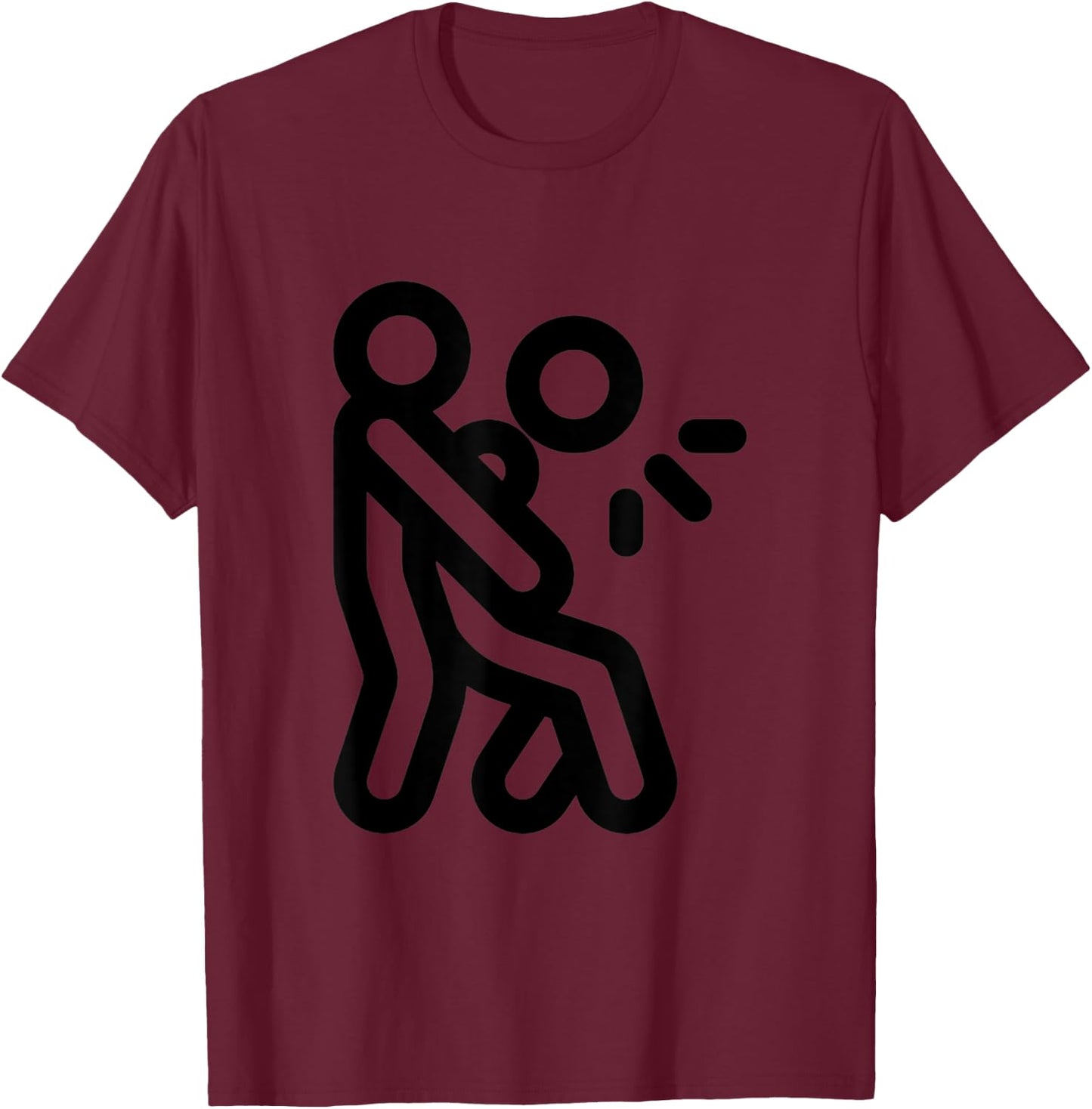 Heimlich Maneuver First Aid Abdominal Thrust T-Shirt - T-Shirt | Maroon