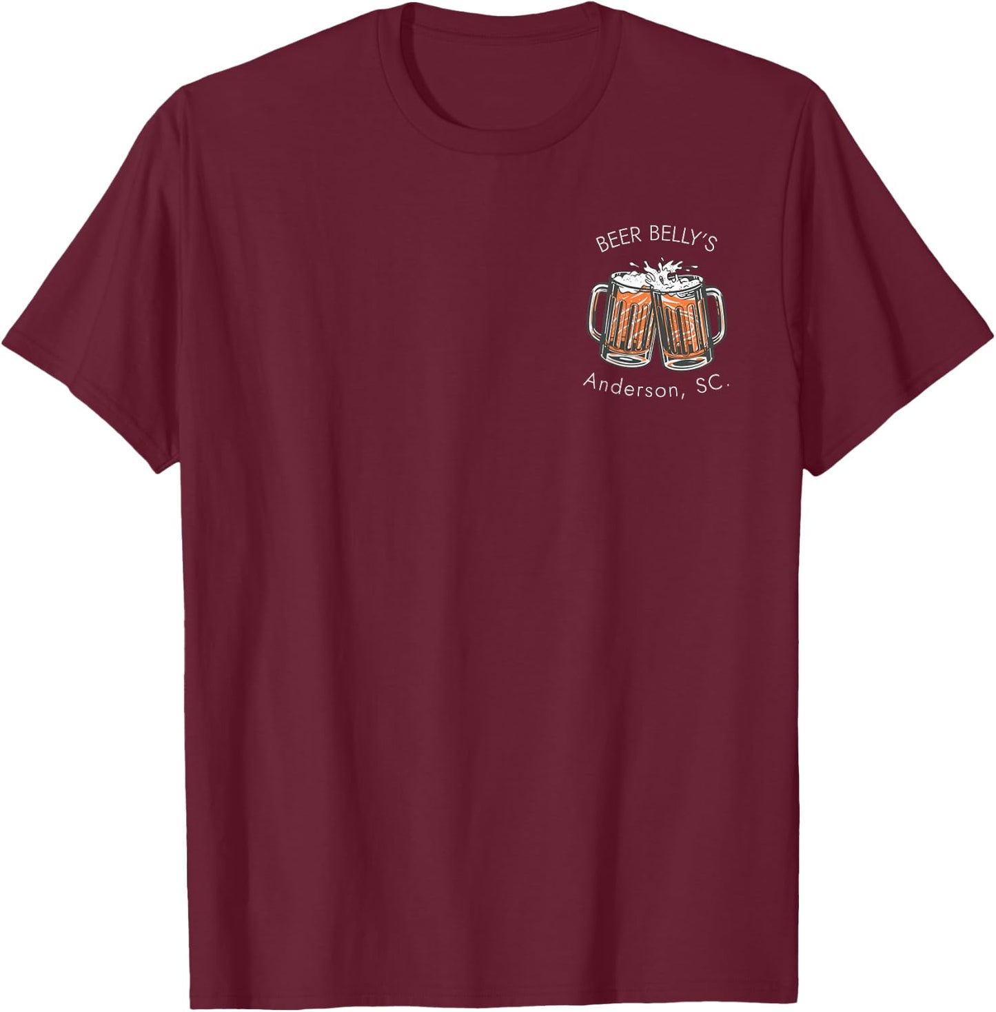 Beer Belly's Anderson, Sc T-Shirt - T-Shirt | Maroon