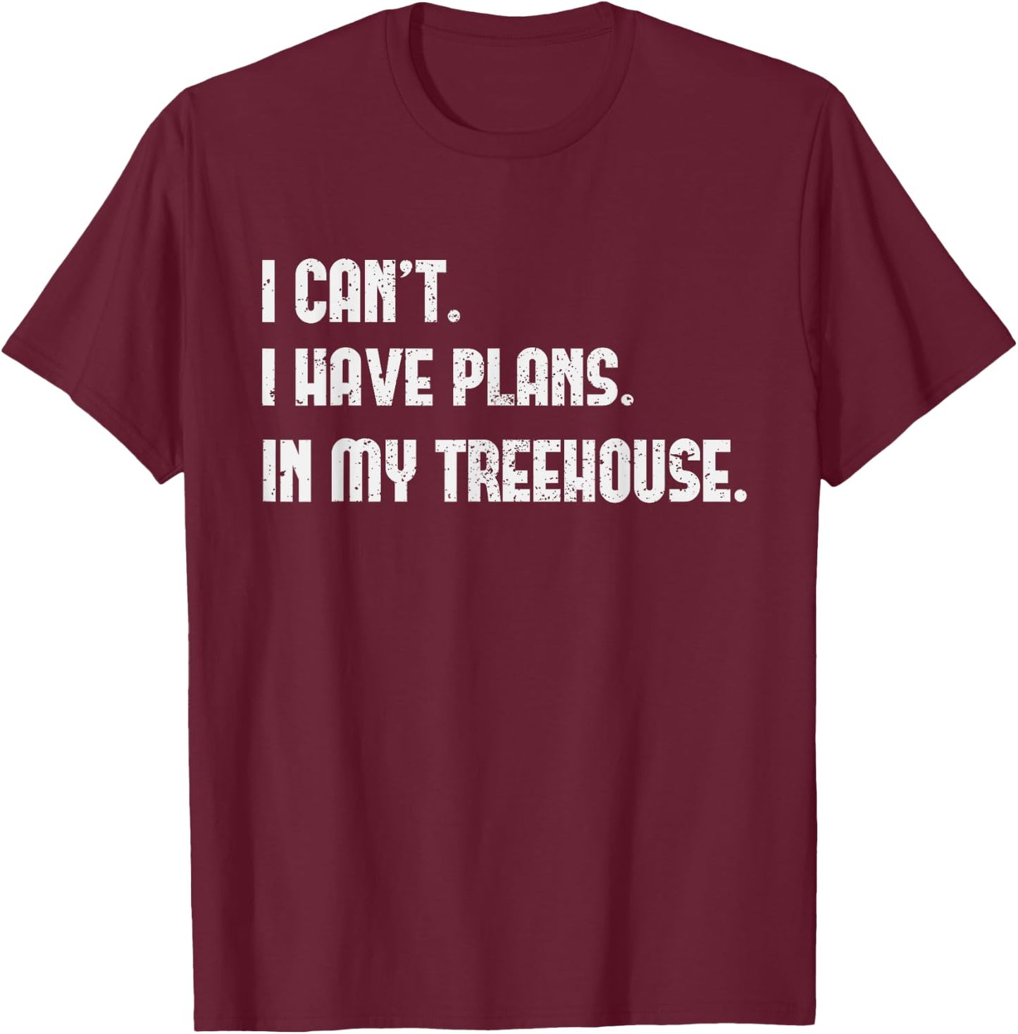 Funny Treehouse Lover Kids Girls Boys Outdoor Nature T-Shirt - T-Shirt | Maroon