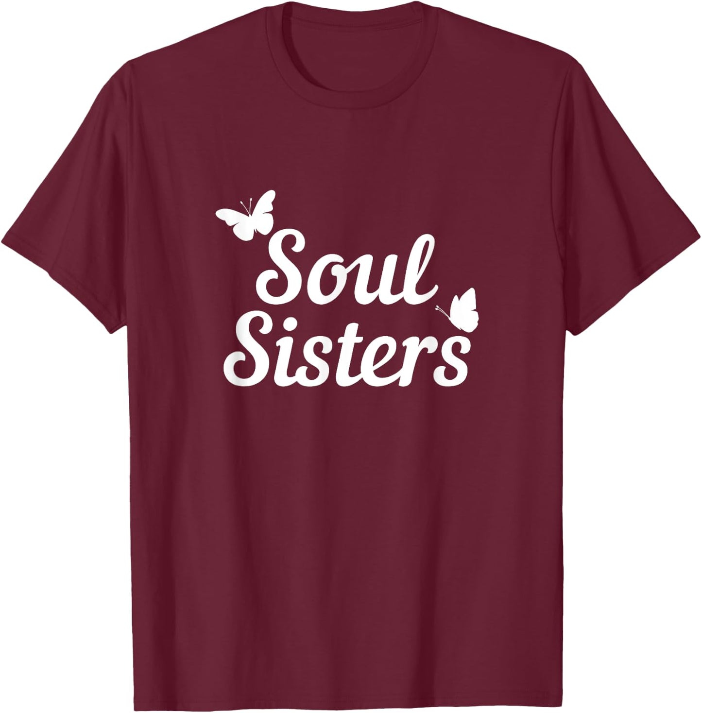 Siblings Lifestyle Kids Butterfly Print , Black, Small T-Shirt - T-Shirt | Maroon