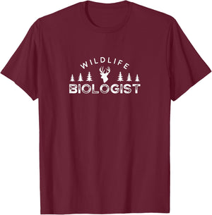 Wildlife biologist Biologists Job Biology T-Shirt - T-Shirt | Maroon