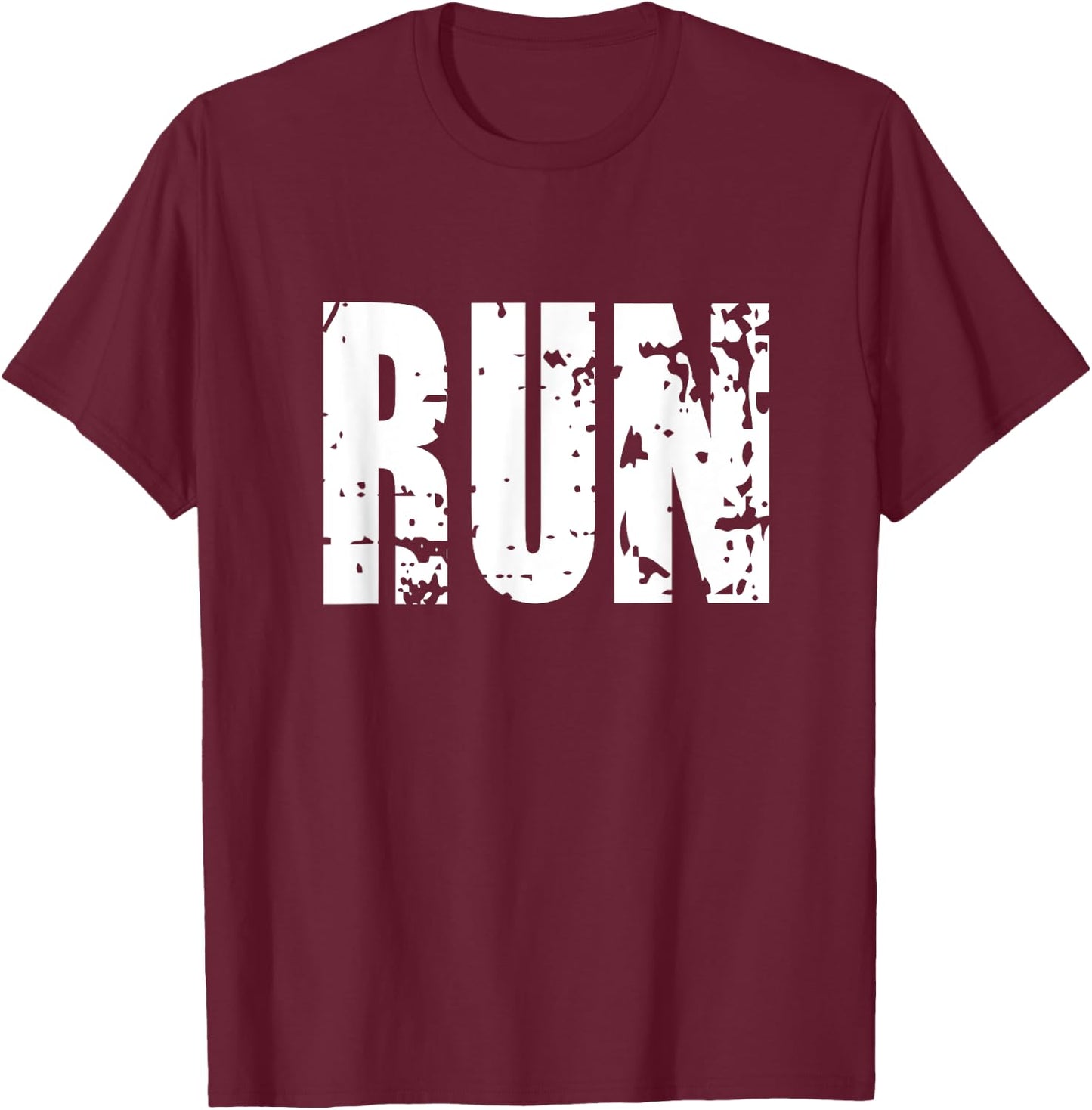 Run Motivational Shirt Retro Feel Runner T-Shirt - T-Shirt | Maroon
