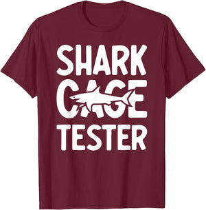 Shark Cage Tester Funny Amputee Amputation Surgery Recovery T-Shirt - T-Shirt | Maroon