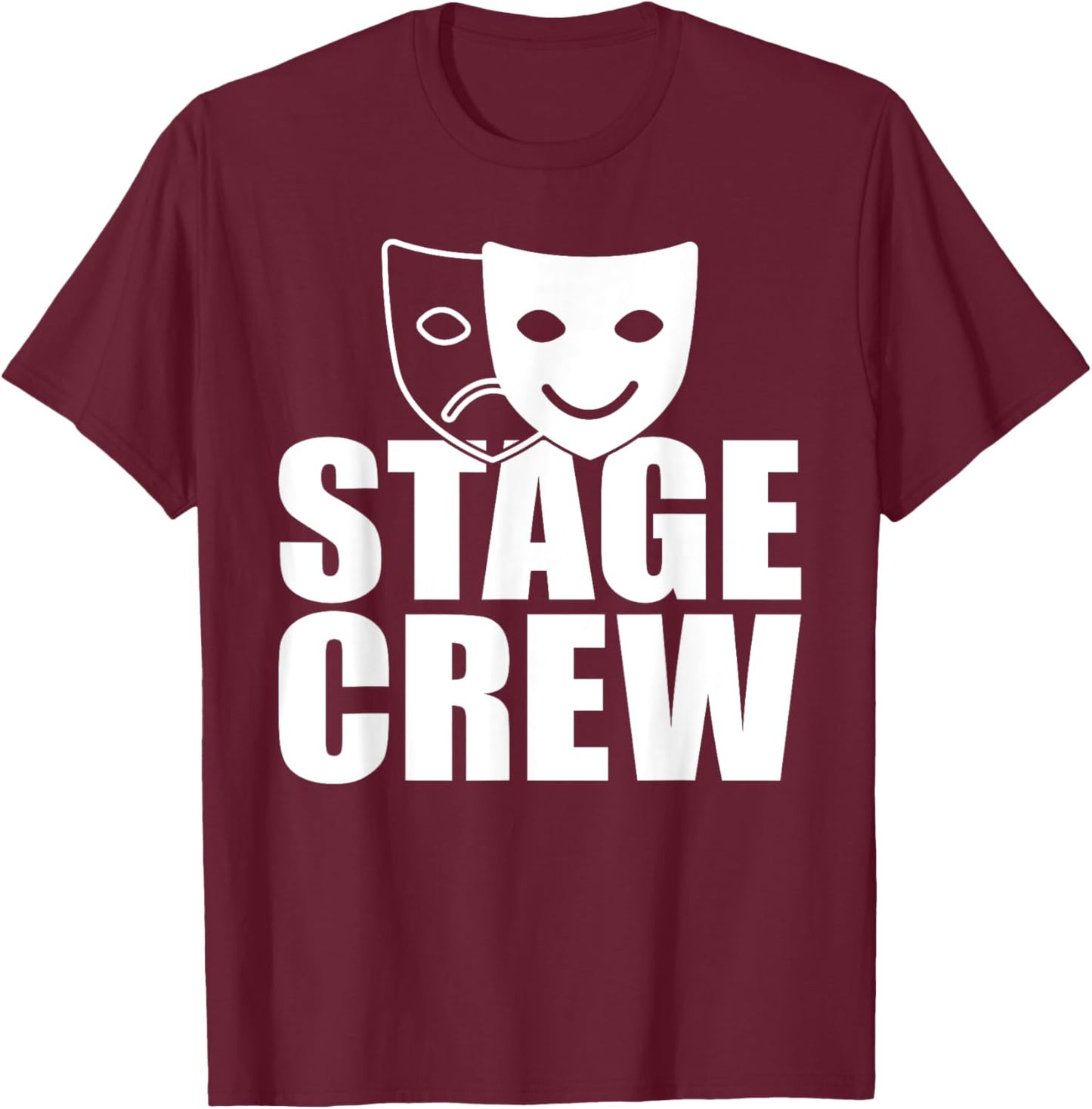 Stage Crew Backstage Theatre Staff Tech Crew Running Crew T-Shirt - T-Shirt | Maroon
