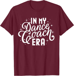 Retro In My Dance Coach Era Back To School sport coaching T-Shirt - T-Shirt | Maroon