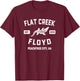 Famous Peachtree City Georgia Alligator Flat Creek Floyd T-Shirt - T-Shirt | Maroon
