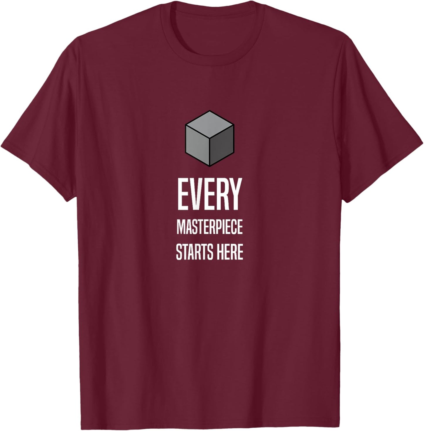 Blender Basics: simple, nerdy style for 3D modelling fans T-Shirt - T-Shirt | Maroon