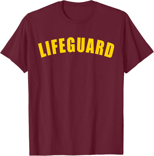 Swimming Lifeguard Women's Men's Swimming Fun Swimming T-Shirt - T-Shirt | Maroon