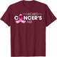 I Kicked Cancer's Ass Breast Cancer Warrior Pink Ribbon T-Shirt - T-Shirt | Maroon