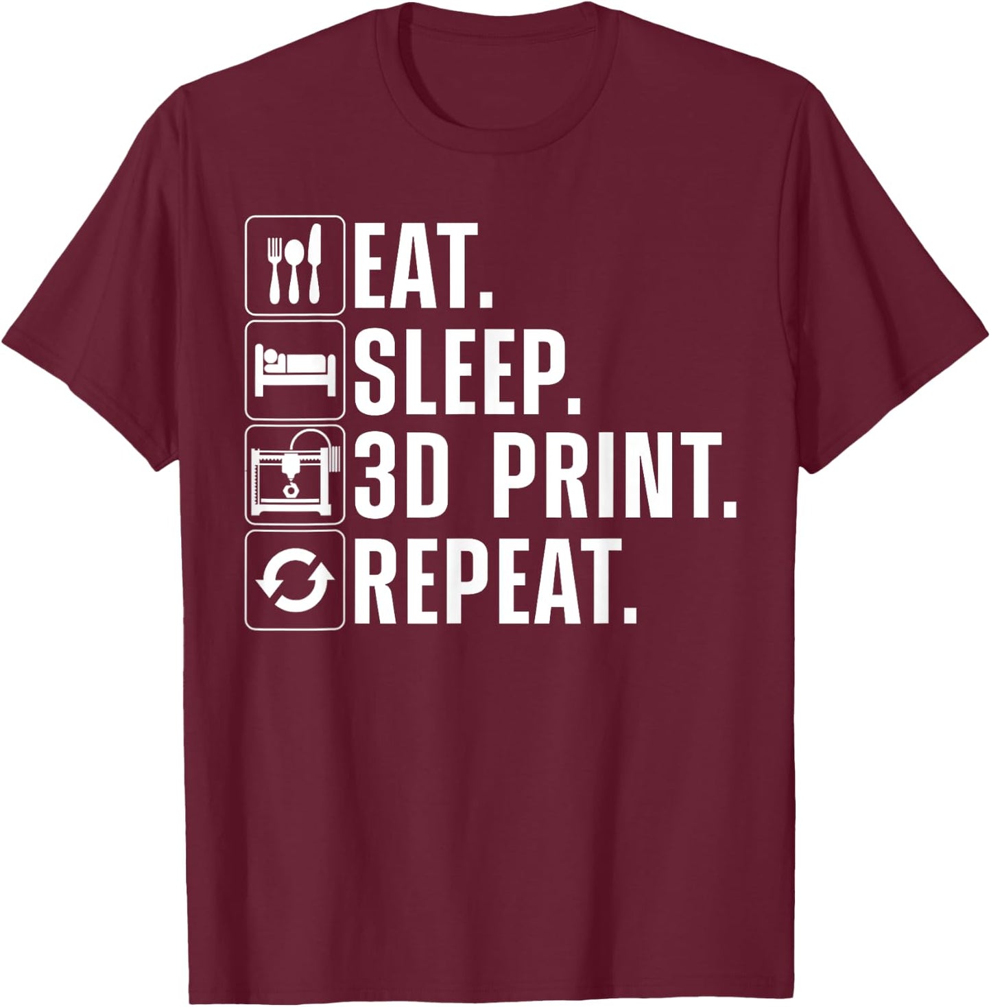 Cool 3D Printing Women 3D Printer Lovers Print Geeks T-Shirt - T-Shirt | Maroon