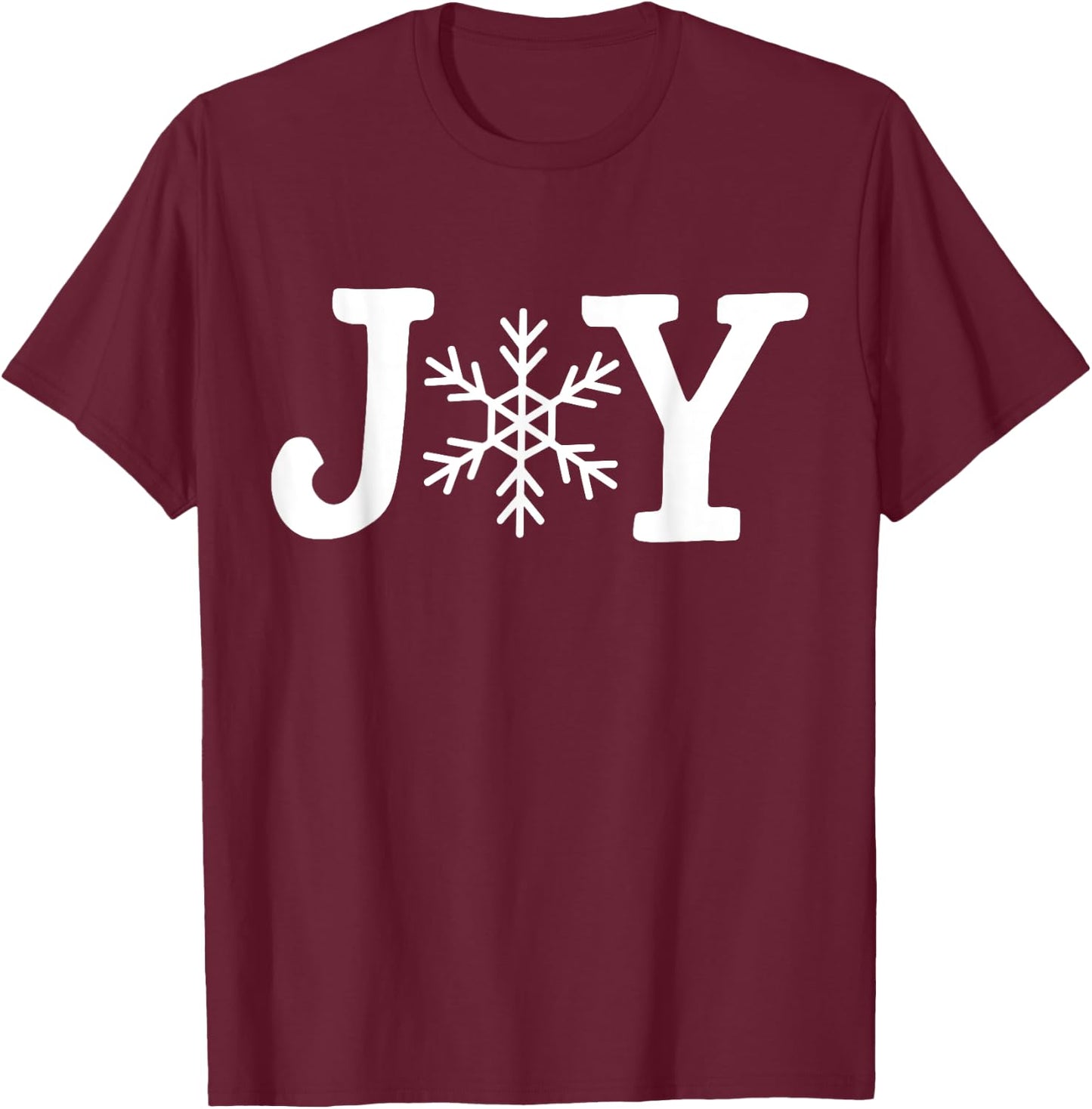 Joy Merry Christmas Family Matching Gifts Women Kids T-Shirt - T-Shirt | Maroon
