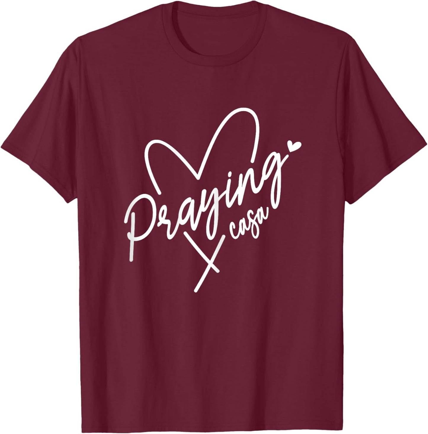 Praying CASA Court Appointed Special Advocate CASA mentor T-Shirt - T-Shirt | Maroon