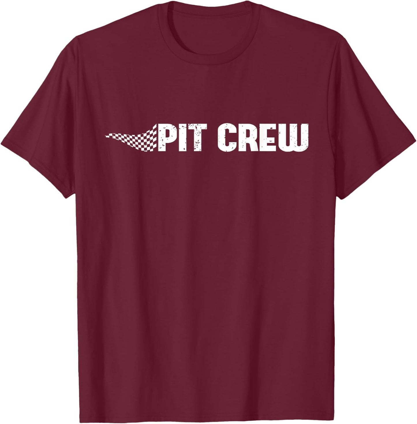 Pit Crew Pit Crew Racing Car Family Matching Birthday Party T-Shirt - T-Shirt | Maroon
