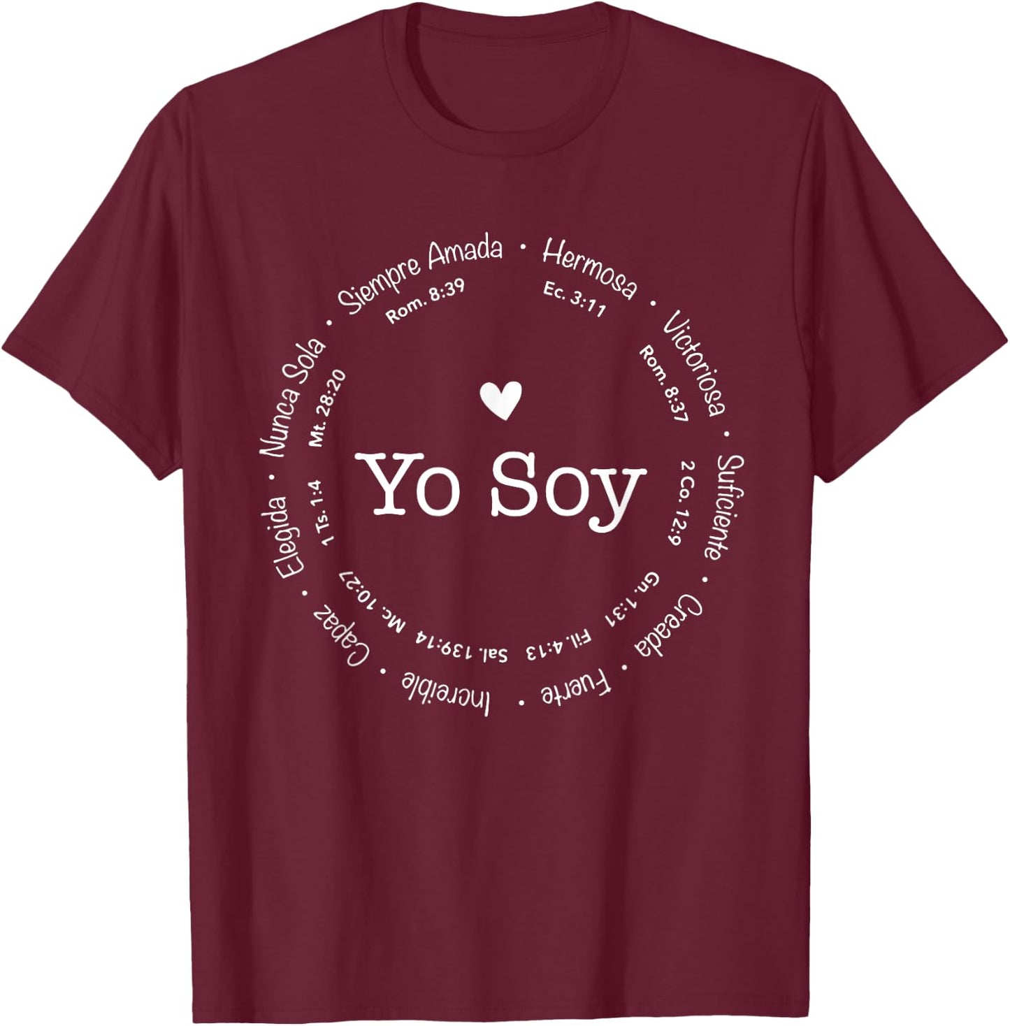 Yo Soy Inspiracion, I am Inspiration In Spanish T-Shirt - T-Shirt | Maroon
