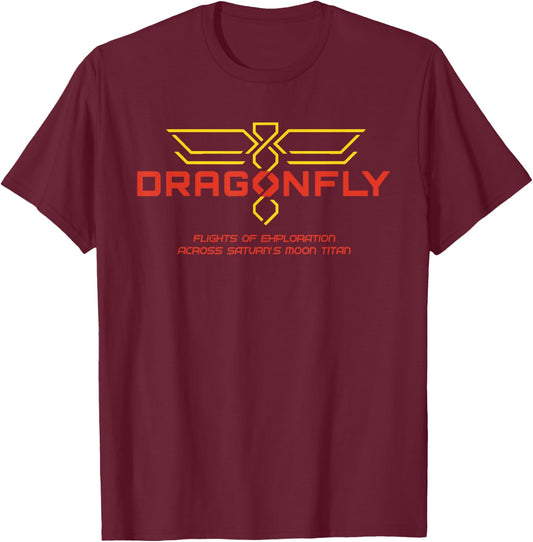 Dragonfly mission logo (red) T-Shirt - T-Shirt | Maroon