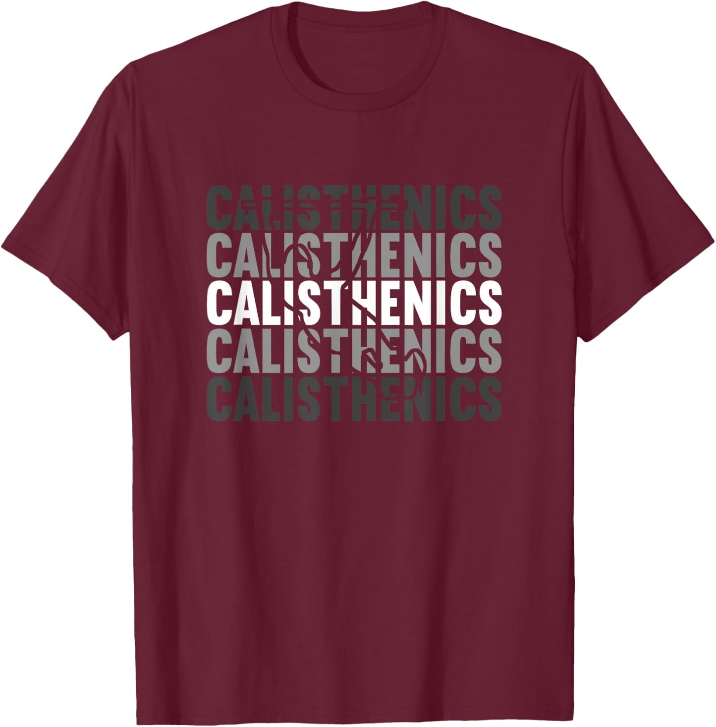 Calisthetics Calisthenics Front Lever Back Lever Planche T-Shirt - T-Shirt | Maroon