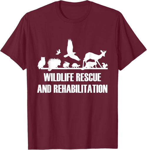 Wildlife Rescue Quotes Black -Adults , Small, Short Sleeve