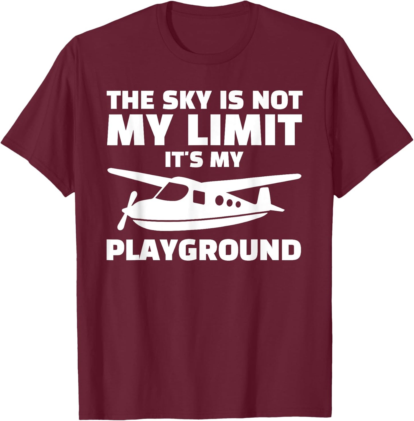 Funny Airplane Women Aviation Pilot Airplane Lovers T-Shirt - T-Shirt | Maroon