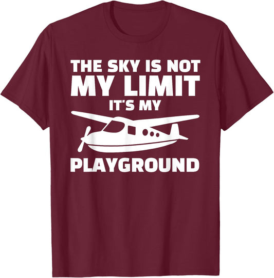 Funny Airplane Women Aviation Pilot Airplane Lovers T-Shirt - T-Shirt | Maroon