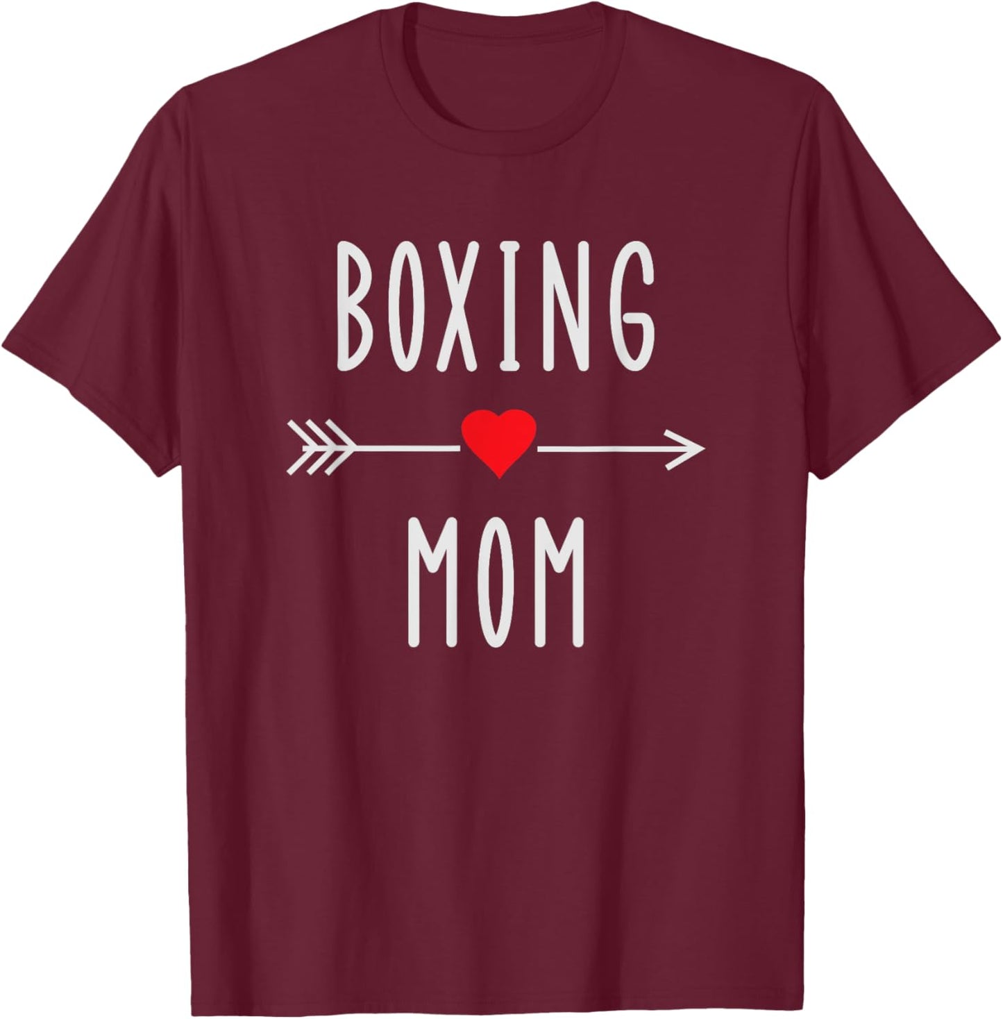 Boxing Mom Funny Boxing MMA Muay Thai Mom Gift T-Shirt - T-Shirt | Maroon