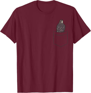 Red Tailed Hawk In a Pocket Birder Red Tailed Hawk T-Shirt - T-Shirt | Maroon