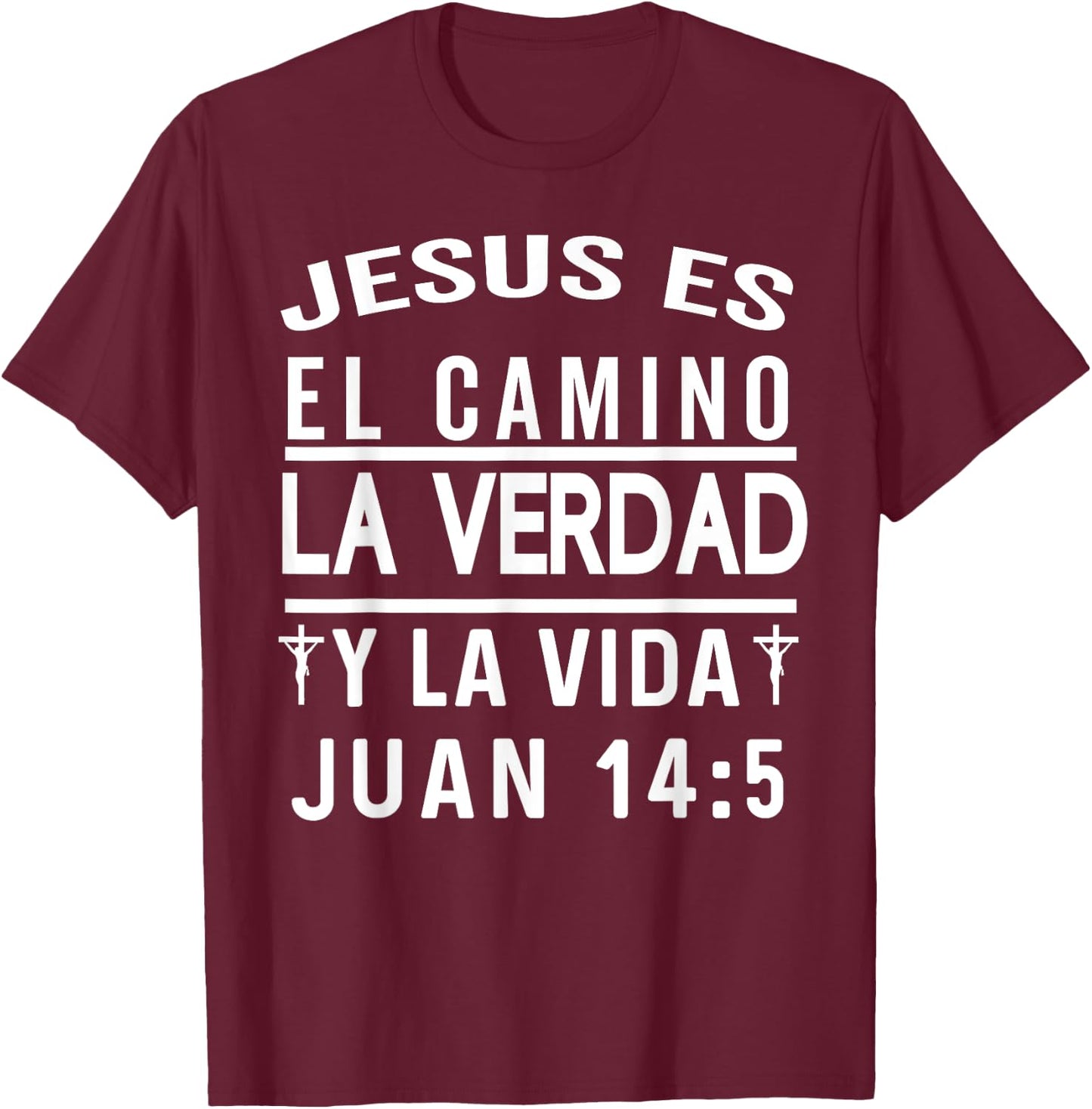 Camiseta Cristiana Para Mujer Y Hombre En Espanol Cristiano T-Shirt - T-Shirt | Maroon