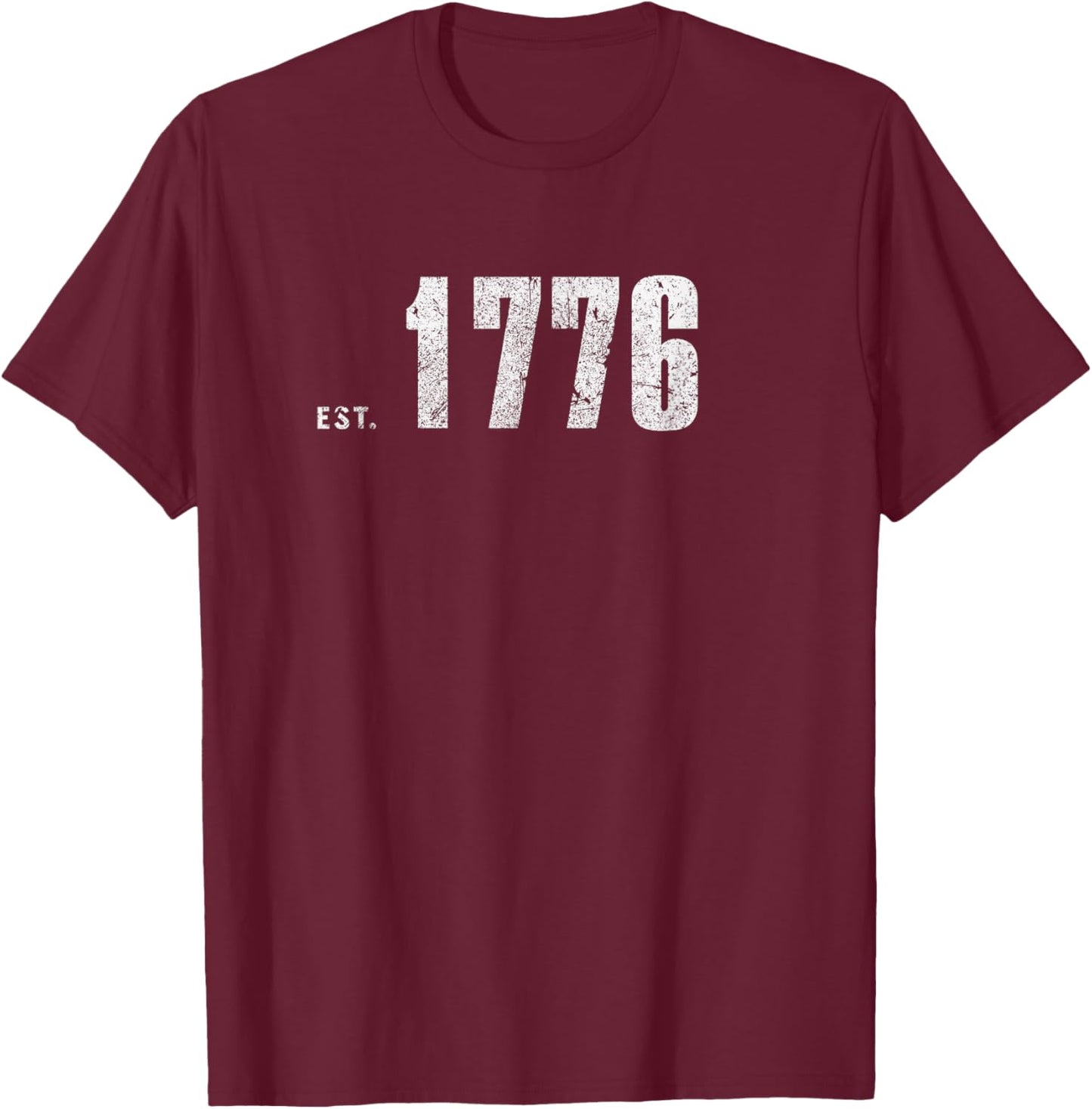 Established 1776 | Patriotic Independence Day - America USA Kids Men T-Shirt - T-Shirt | Maroon
