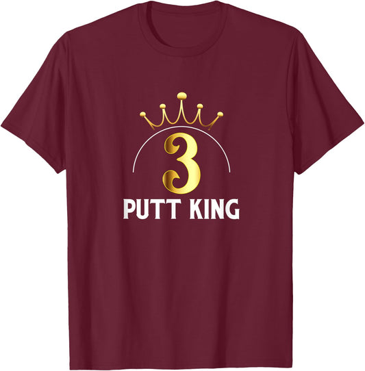 SHANKITGOLF 3 Putt King T-Shirt - T-Shirt | Maroon