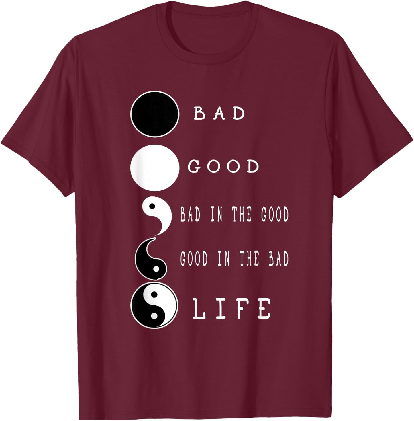 Wowtastic! -Adults Yoga - Black - Small T-Shirt - T-Shirt | Maroon