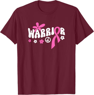 Breast Cancer Warrior T-Shirt - T-Shirt | Maroon