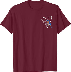 Bluebird Bird Birdlover Birdwatcher Animal Biologist T-Shirt - T-Shirt | Maroon