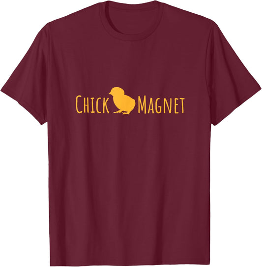 Chicken Lovers Chick Magnet T-Shirt - T-Shirt | Maroon