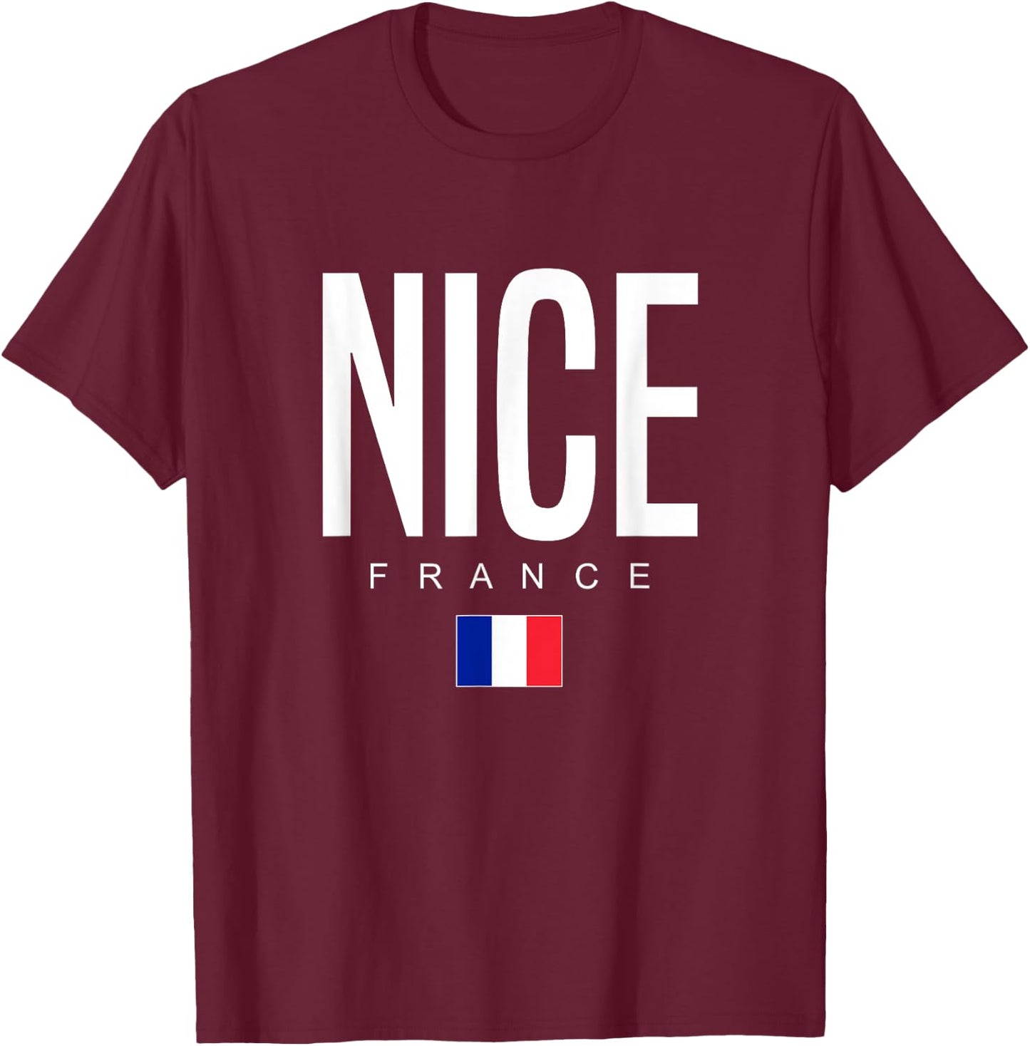 Nice France T-Shirt - T-Shirt | Maroon