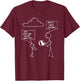 Funny programmer coder joke clouds made of linux servers T-Shirt - T-Shirt | Maroon