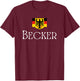 Becker Surname German Family Name Heraldic Eagle Flag T-Shirt - T-Shirt | Maroon