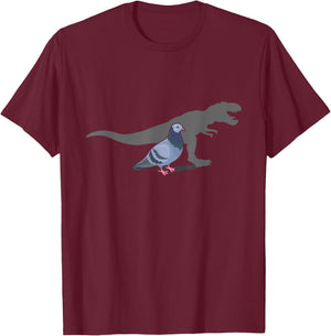 Pigeon T-Rex Shirt Pigeon Racing Shirt Pigeon Shirt Bird T-Shirt - T-Shirt | Maroon