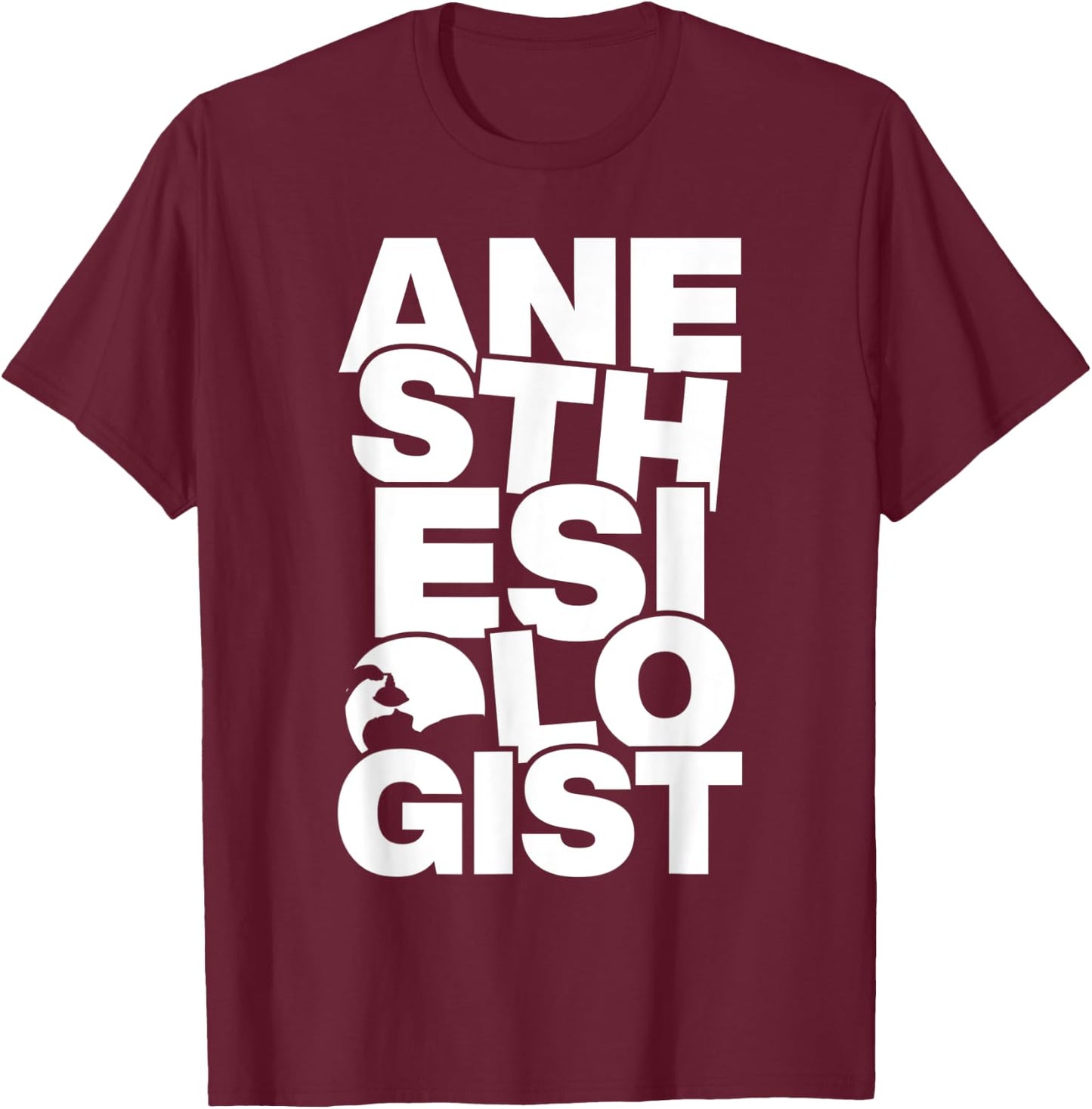 Anesthesiology Profession Job Work - Anesthesiologist T-Shirt - T-Shirt | Maroon