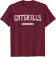 Catskills New York Vintage T-Shirt - T-Shirt | Maroon