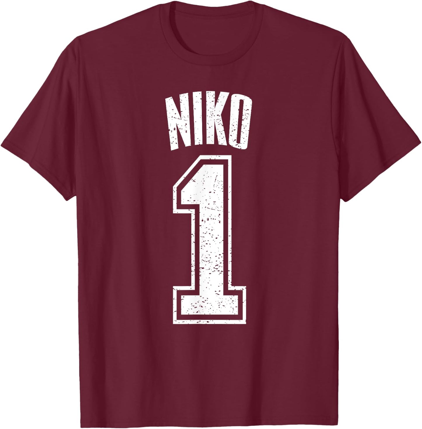 Niko Supporter Number 1 Greatest Fan T-Shirt - T-Shirt | Maroon