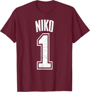Niko Supporter Number 1 Greatest Fan T-Shirt - T-Shirt | Maroon