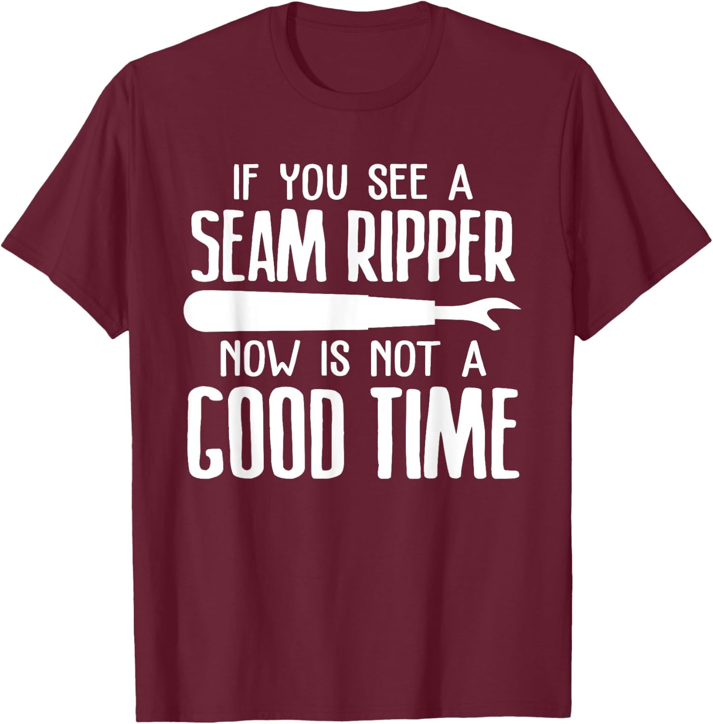 Funny Quilting Gift Quilter Seamstress Cool Sewing T-Shirt - T-Shirt | Maroon