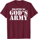 Enlisted In God's Army T-Shirt - T-Shirt | Maroon