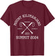 Climbed Mount Kilimanjaro Summit Club 2024 Hike Tanzania T-Shirt - T-Shirt | Maroon