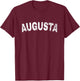 Vintage Augusta White Text Apparel T-Shirt - T-Shirt | Maroon