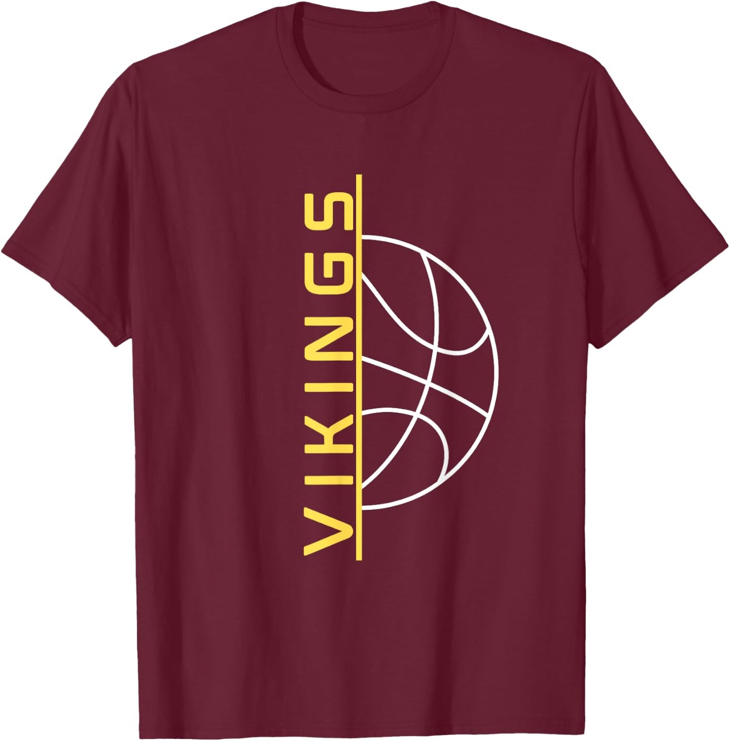 Vikings Basketball T-Shirt - T-Shirt | Maroon