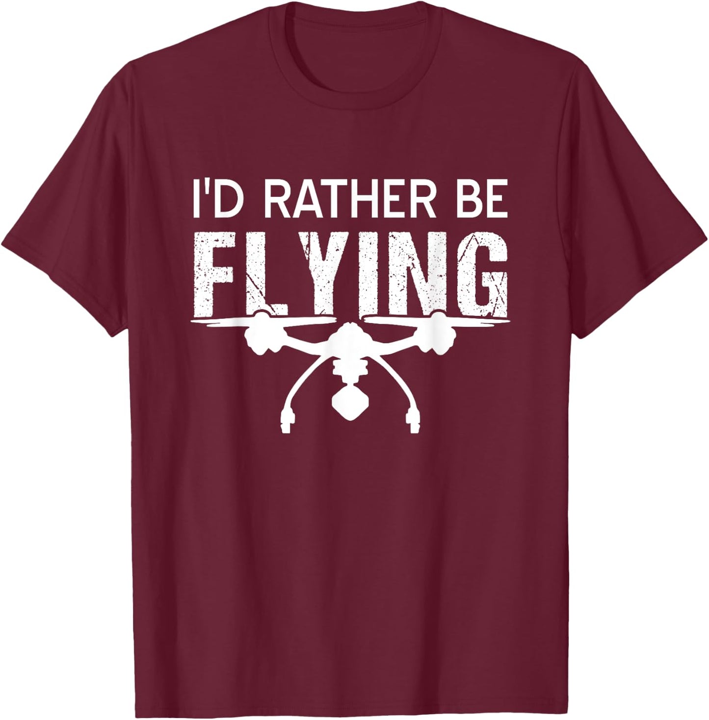 Drone drone captain vintage quadcopter sayings T-Shirt - T-Shirt | Maroon