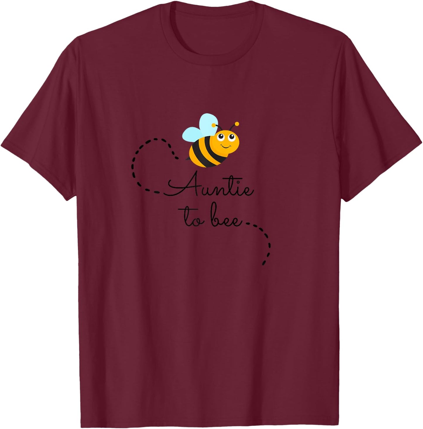 Auntie To Bee I'm Going To Be An Aunty Pregnancy Announce T-Shirt - T-Shirt | Maroon